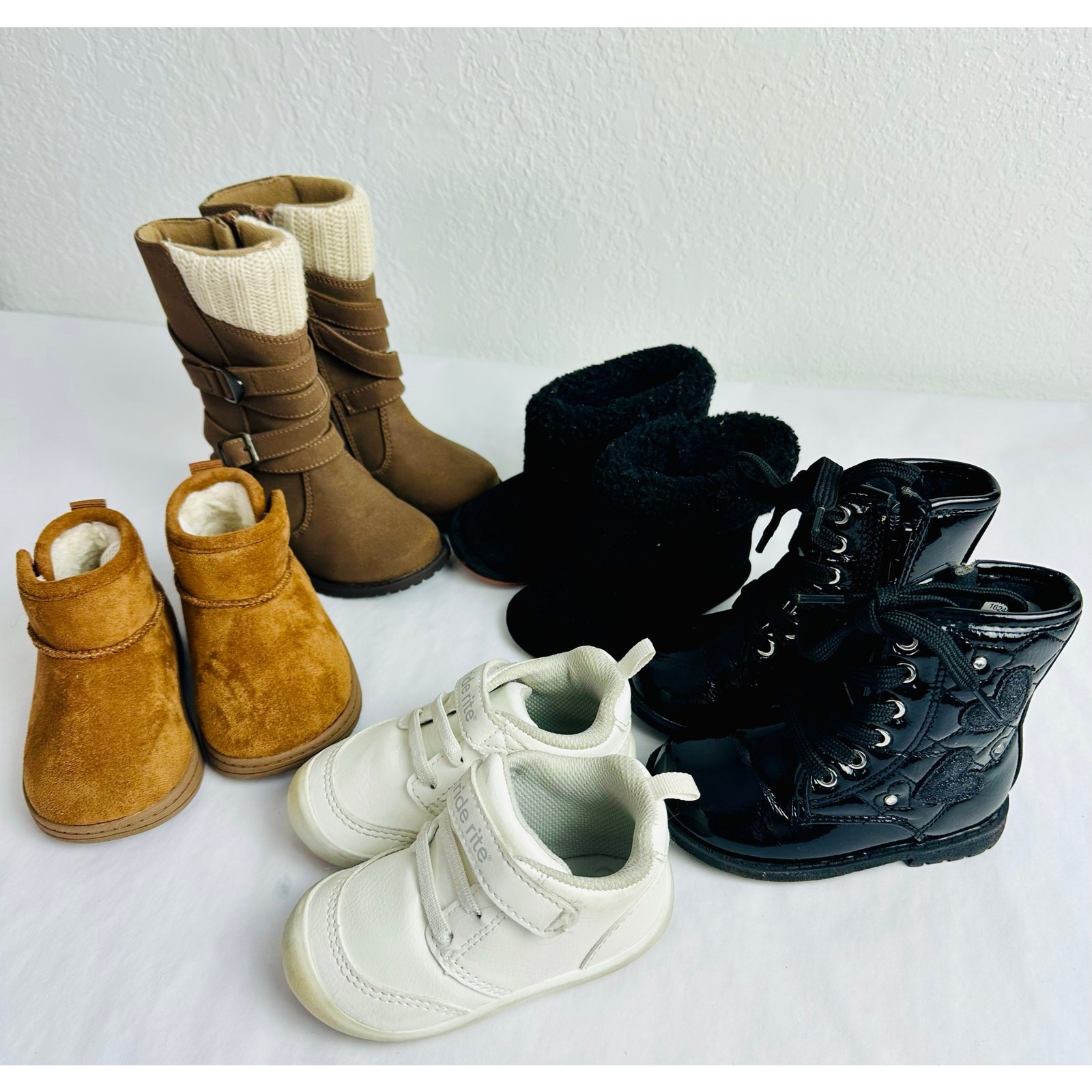 Baby Toddler Girls Shoe Boot Bundle Lot Size 5 Riding Boots 