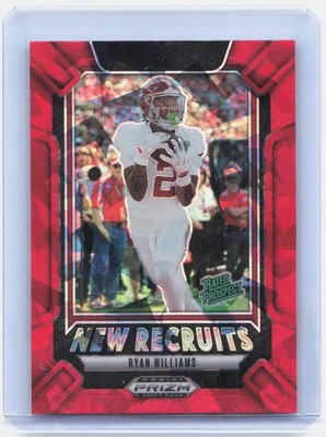 2025 Panini Prizm Draft Picks #23 Ryan Williams New Recruits Red Ice