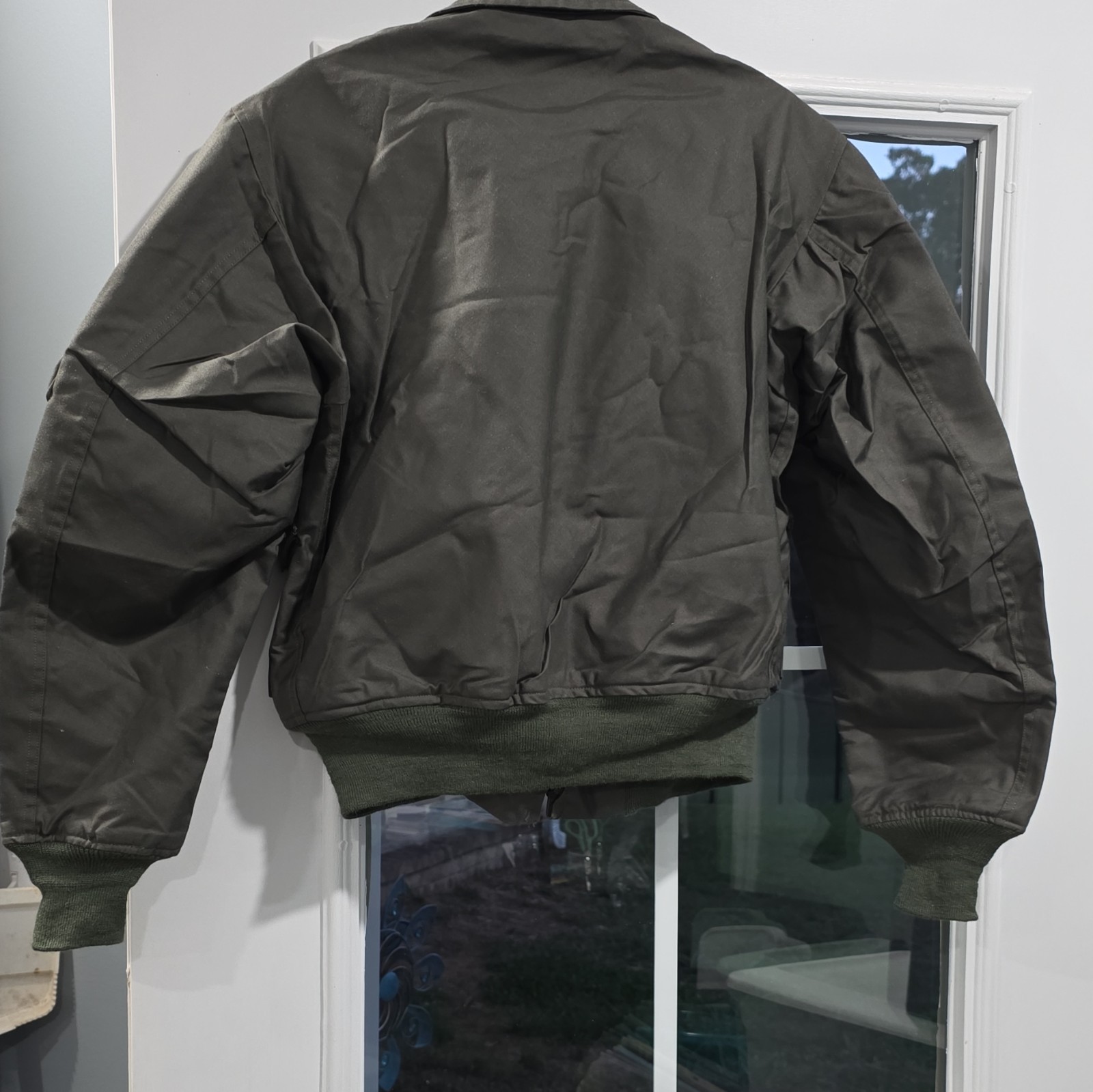 Valley Apparel CWU-36/P Men's Summer Green Bomber Jacket M 38-40 Full Zip - second product detail image