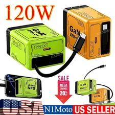 2 In 1 GaN Charger Scalable 120W Max Fast Charger Module With Type C  USB Ports