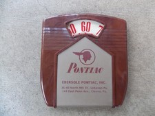 ANTIQUE VINTAGE 1950's PONTIAC ADVERTISING THERMOMETER SIGN PENNSYLVANIA GAS OIL