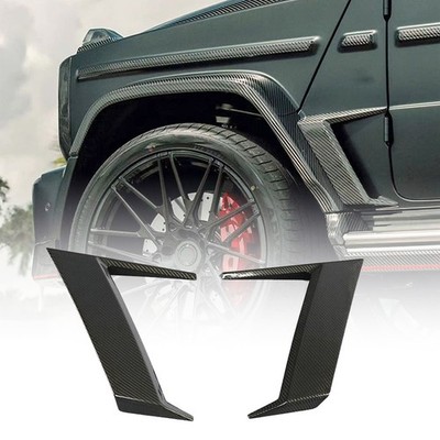 For Benz G Class W463 W464 G500 G63 AMG Side Fender Vent Trims Real Carbon Fiber