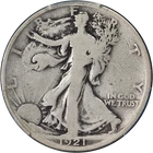 1921-D Walking Liberty Half PCGS G6 Key Date Great Eye Appeal Nice Strike