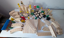Thomas  Friends Wooden Railway Track Set Lot Of 166 Gullane Train Playset 2001