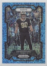 2023 Panini Prizm Rookies Blue Sparkle Prizm 41/96 Bryan Bresee #372 0nr3