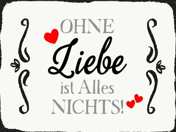 Holzschild 30X40 Cm Ohne Liebe Ist Alles Nichts Herz Deko Geschenk Holz Schild-image