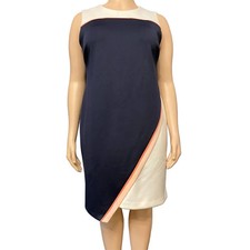 Tommy Hilfiger Color Blocked Asymmetric Sheath Dress