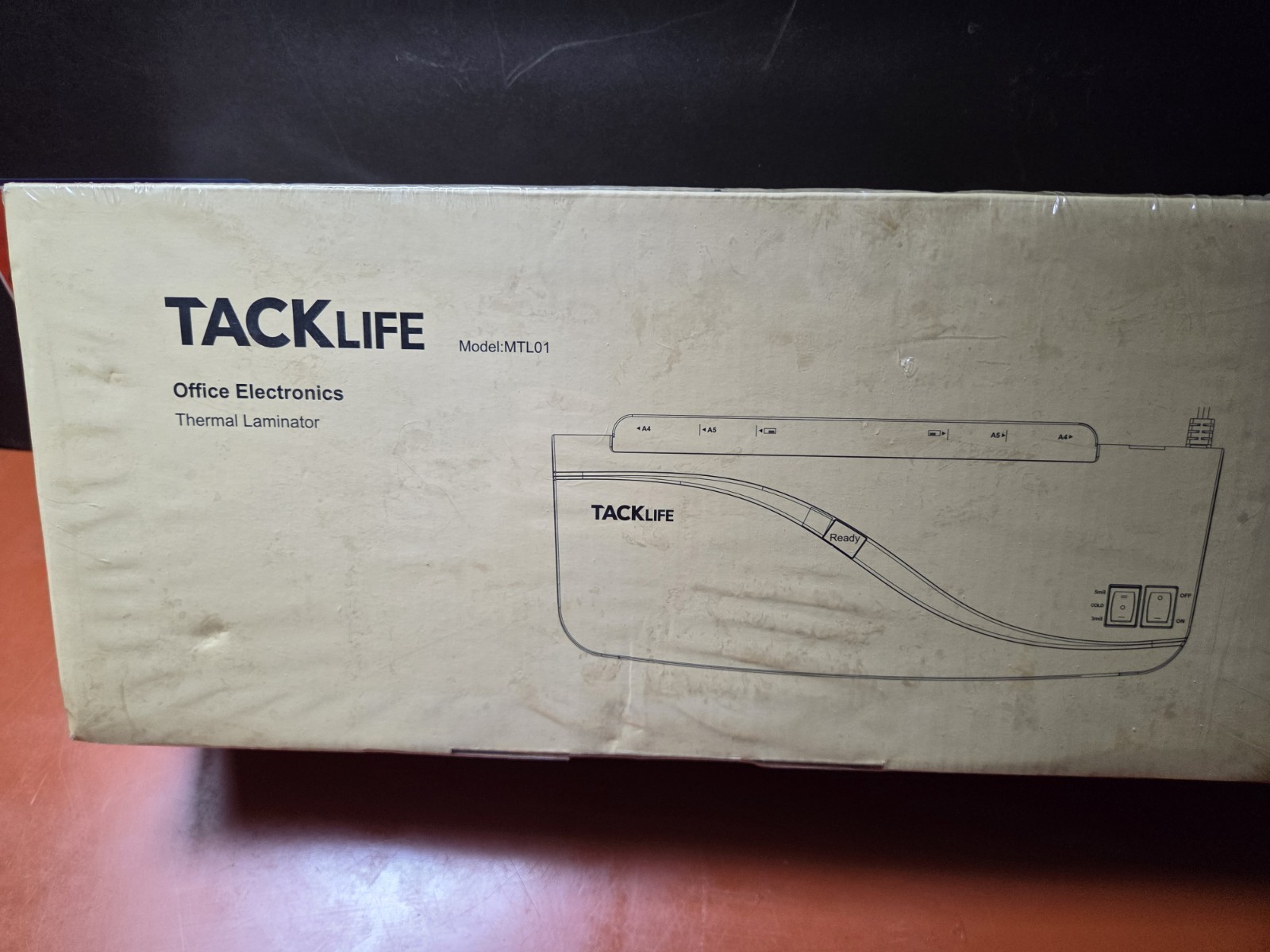 Tacklife MTL01 Thermal Laminator with 10 Assorted Size Hot Pockets New Sealed