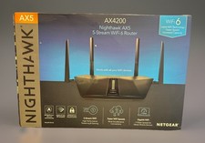 NETGEAR AX4200 Nighthawk Dual-Band Wi-Fi 6 Router - Black RAX42-100NAS