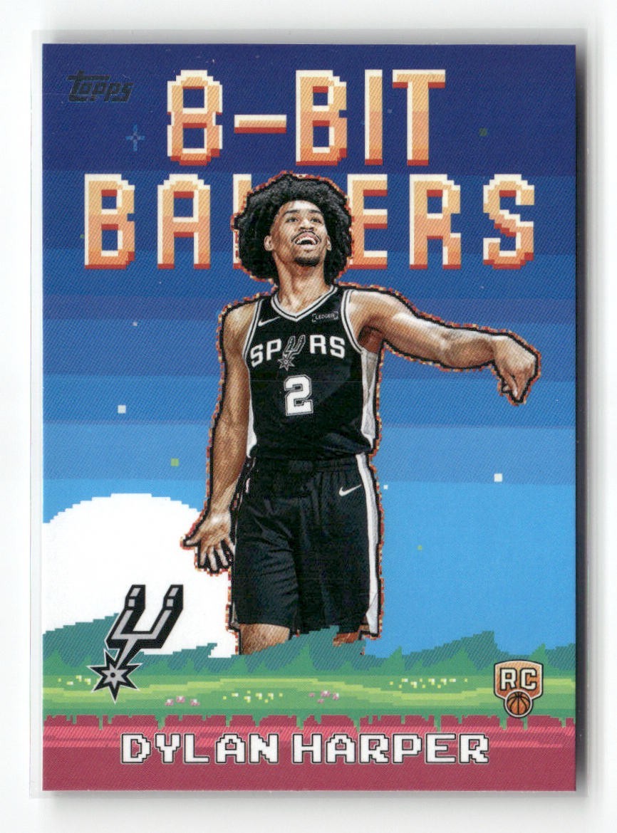 2025-26 Topps Dylan Harper RC 8-Bit Ballers #8B-32 San Antonio Spurs