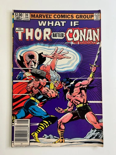 Marvel Comics Group What If Thor Battled Conan #39 Vintage 1983 Comic Book