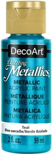 DecoArt Dazzling Metallics Acrylic Paint 2oz-Teal