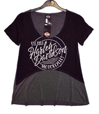 Harley Davidson Circle Script Robin Hood Dealer Top - Size XS / Extra Small