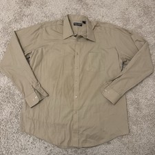 Camicia elegante uomo Marco Stefano con bottoni XL 17-17,5 36/37 marrone manica lunga