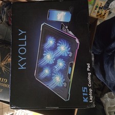 KYOLLY K15 laptop cooling pad. It is designed for gaming laptops