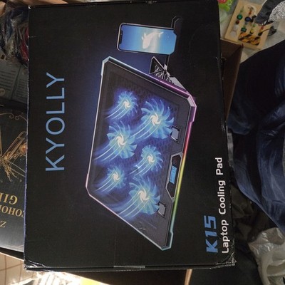 KYOLLY K15 laptop cooling pad. It is designed for gaming laptops