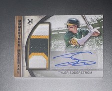 2025 Topps Museum Momentous Material Jumbo Patch Autographs Tyler Soderstrom /15