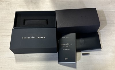 Daniel Wellington Brown leather Original Box w manual DW Watch Presentation Case