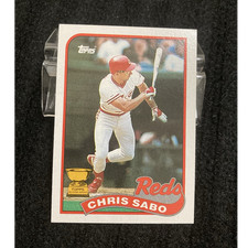 Topps 1989 Chris Sabo #490 Reds All-Star Rookie Baseball Card