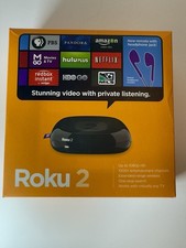 Roku 2 Media Streamer W/ Headphone Jack- Black 2720R