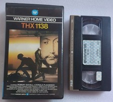 THX 1138 VHS (1981) G.Lucas Pre Cert Rare. Big Box Original Cut PAL Warner Video
