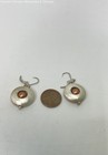 Sterling Silver Textured Two Tone Lever Back Earrings 10.4g — photo 3