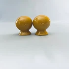 Fiestaware Yellow Marigold Salt & Pepper Shaker Fiesta Ball RETIRED COLOR NICE