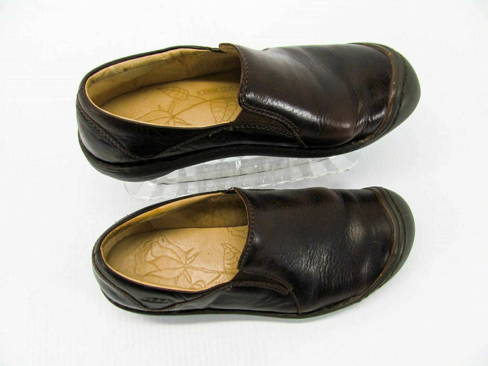 Zoccolo mocassino Keen scarpa donna taglia 9M pelle marrone us