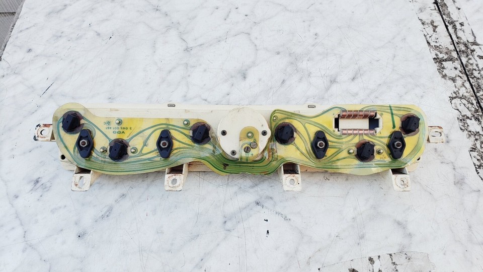 8791 Jeep YJ Wrangler Center Dash Five Gauge Instrument Cluster FUEL