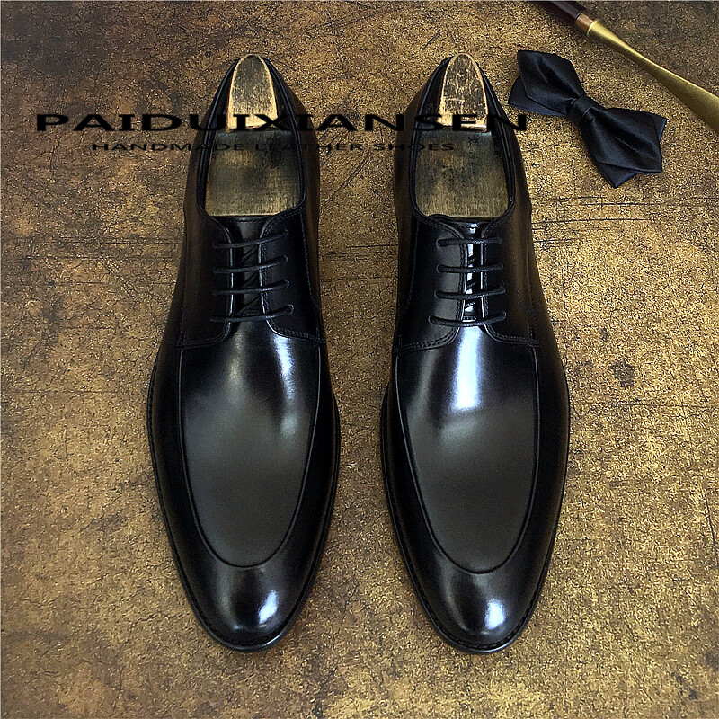 SAOLA Scarpe da sposo uomo inglesi stringate eleganti formali a punta vera pelle bovina taglia