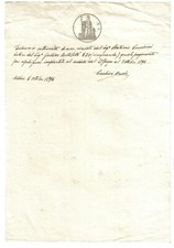 ricevuta di pagamento per 50 lire 1896 c.1490