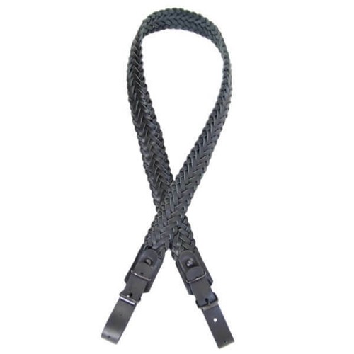 Geflochtener Flinte- Gewehrriemen 3 cm HOLSTER aus Leder ; Waffengurt; Gun Sling - Bild 9 von 9