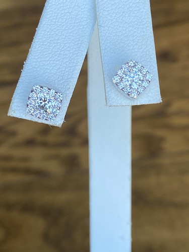 Hearts On Fire 1.11ct Fulfillment Diamond Cushion Earrings 1/4” Tags $5950+ - Picture 17 of 19