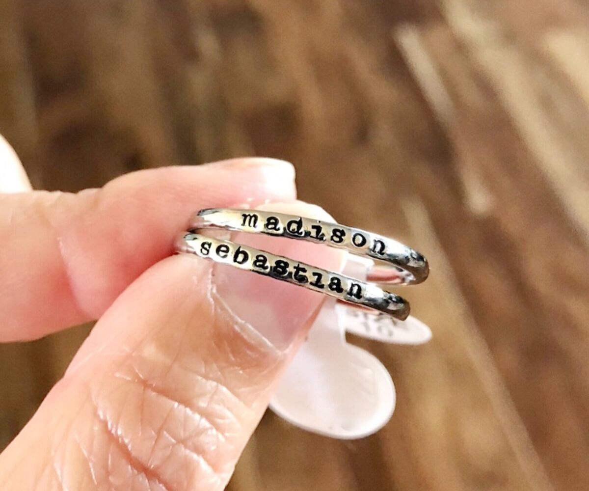 Stacking Rings, Personalized Stackable Rings