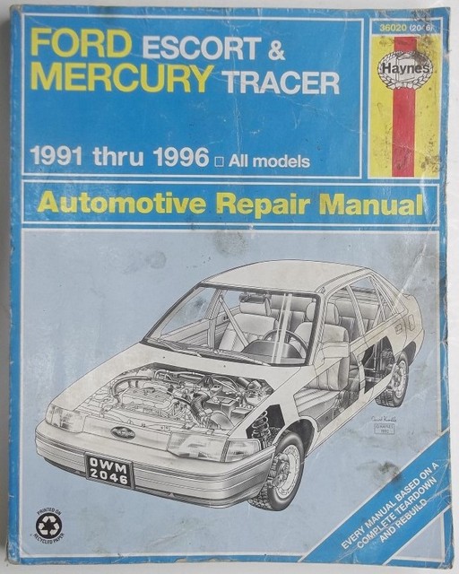 1991-1996 Haynes Ford Escort & Tracer All Models & Wiring Diagrams