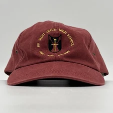 De Smet Jesuit High School St Louis Hat - Red Cotton StrapBack Baseball Cap EUC
