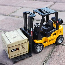 New Forklift Inertia Toy Pull Back Forklift Metal model Truck Toy for Kids Gift