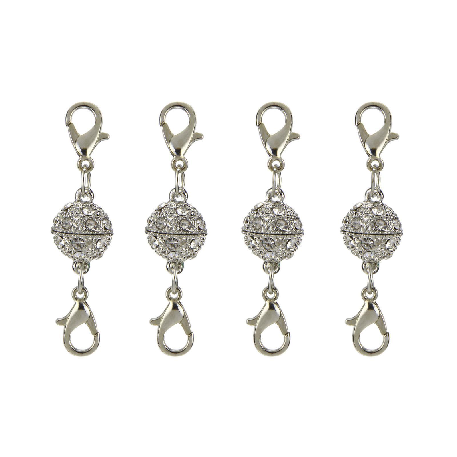 24Pcs Magnetic Lobster Clasp Jewelry Extender Kit for Necklace DIY