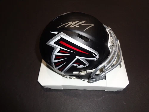 Michael Vick Atlanta Falcons Autographed Mini Helmet JSA COA-