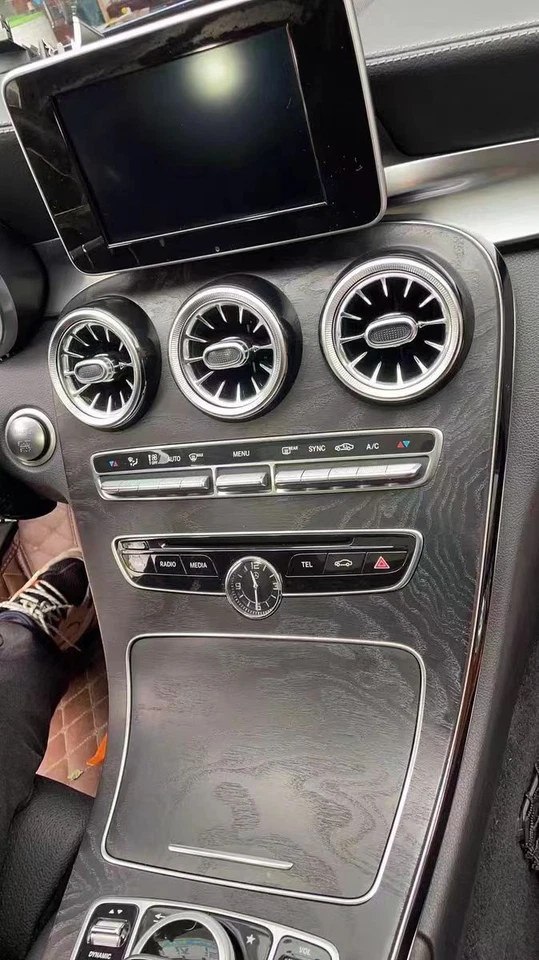 For Mercedes Benz C-Class W205 3-color Ambient Light AC Vent 2015-2018 7Pcs Foto 2 de 4