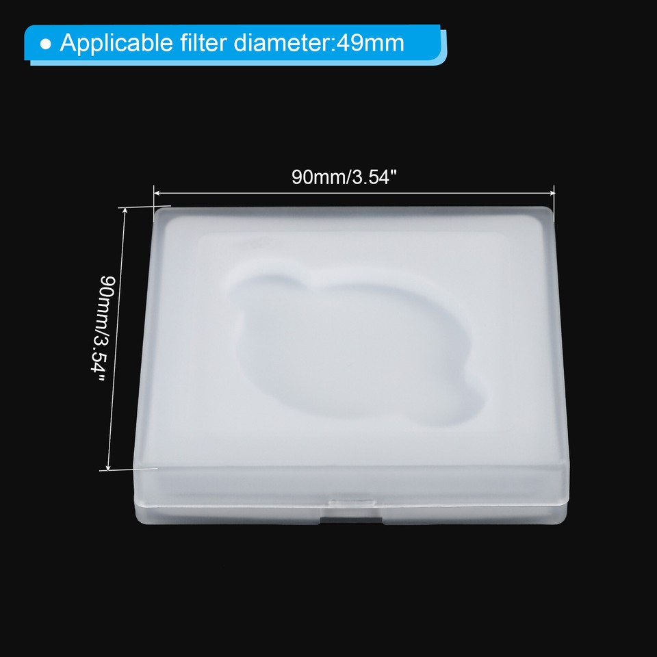 49mm Lens Filter Case,3pcs Camera Filter Case Portable Lens Filter Box