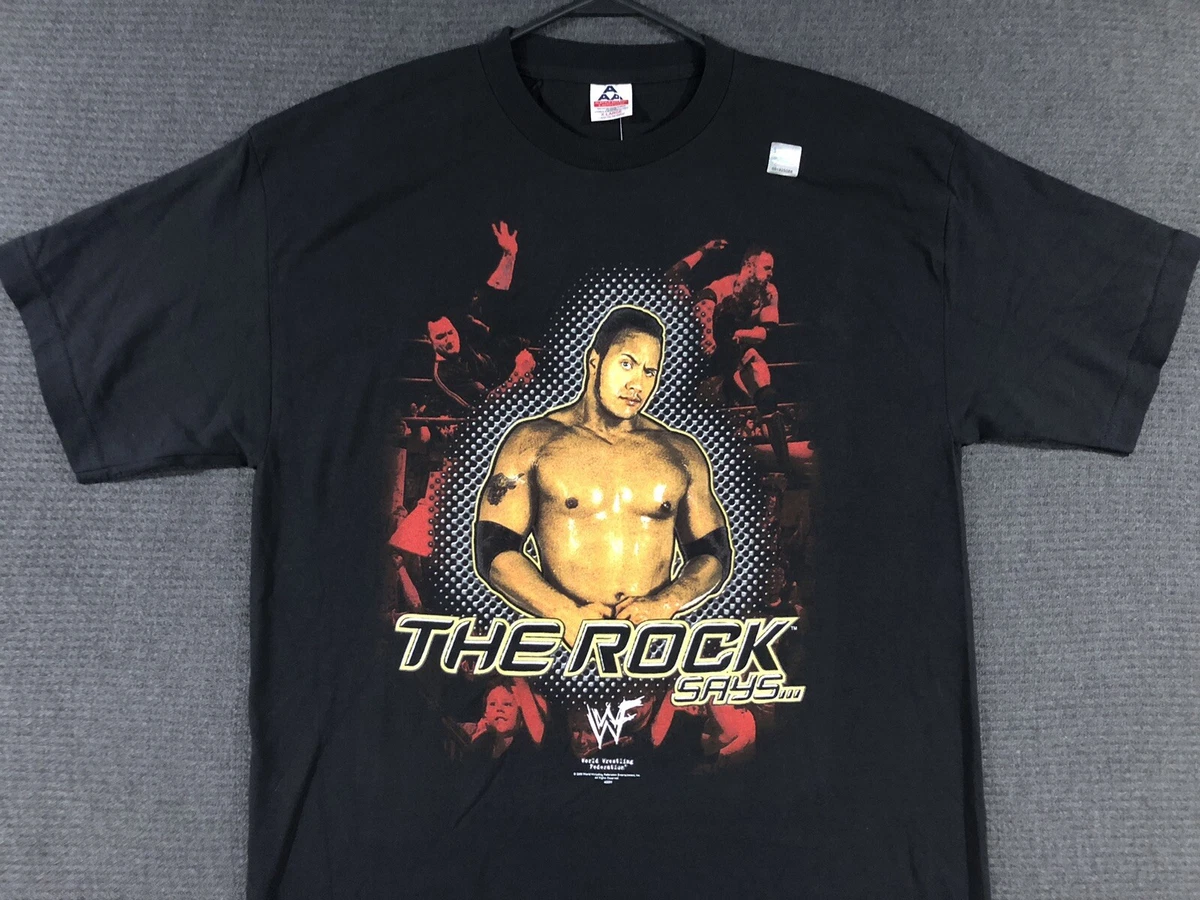 the rock wwf vintage shirts