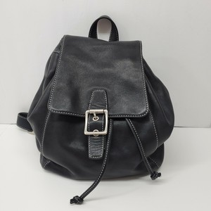 coach black backpack purse