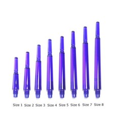 COSMO FIT SHAFT GEAR NORMAL-SPINNING DART SHAFTS - CLEAR DARK BLUE - SET OF 3