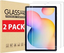 2 PACK Tempered Screen Protector Saver for Samsung Galaxy Tab S6 Lite P620/P625