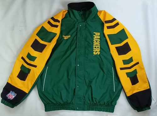 VINTAGE RARE REEBOK PRO LINE GREEN BAY PACKERS FULL ZIPP WINDBREAKER JACKET XL - Picture 3 of 12