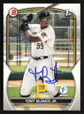 Tony Blanco Jr. Signed 2023 1st Edition Bowman Prospects Card #BP-134 Pirates 7