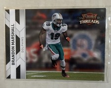 2010 Panini Threads Brandon Marshall #74 Miami Dolphins Football Card