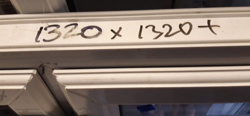New Upvc Window White Double Glazed 1320 mm x 1320 mm/1350 mm with sill/ - Picture 17 of 17