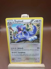 MP Exploud 82/124 Rare Pokemon TCG Card Fates Collide
